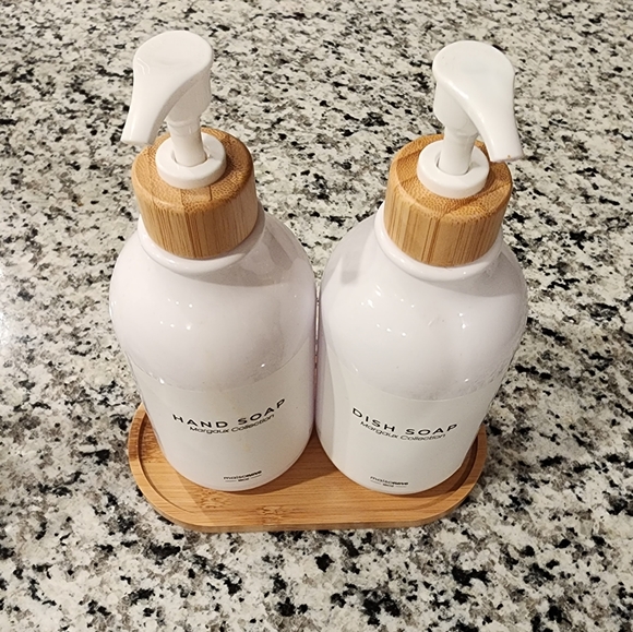 Maisonovo Other Dish Soap Dispenser For Kitchen Sink W Bamboo Pump